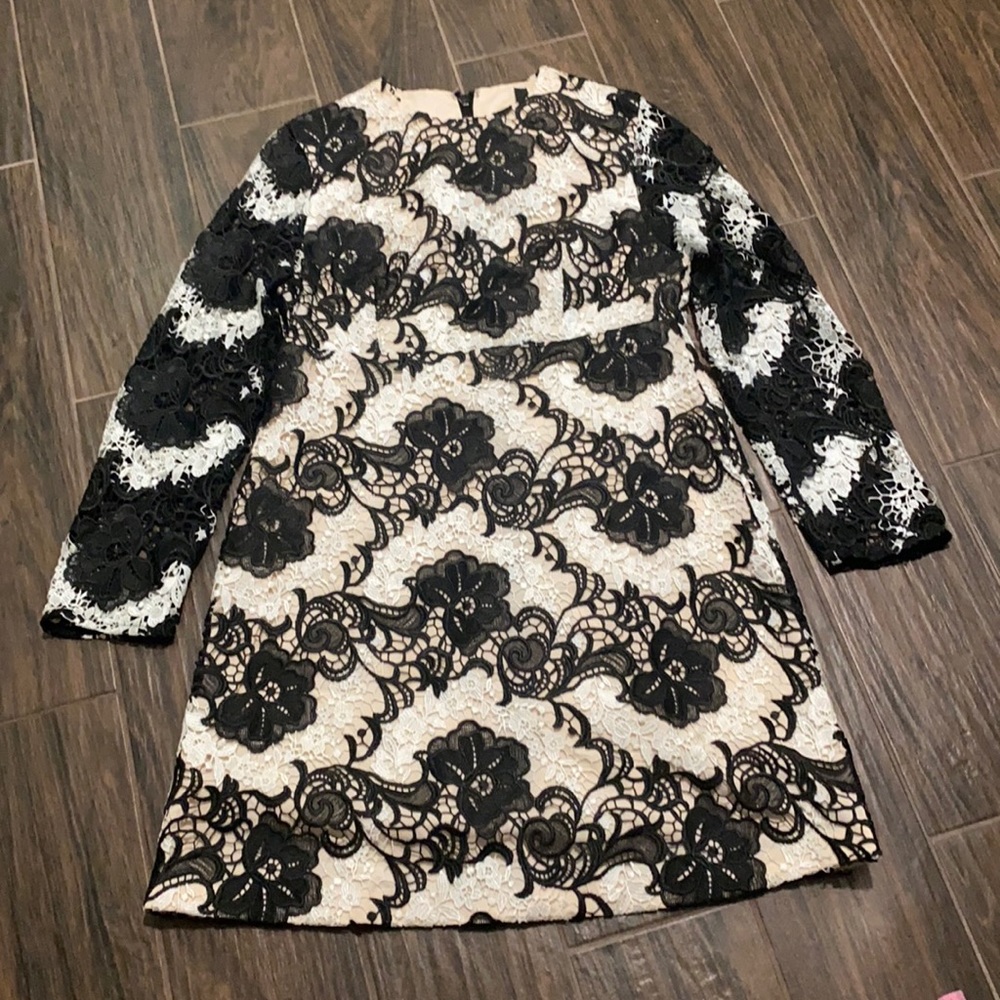 Top shop embroidered lace dress
